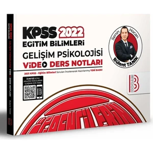 Benim Hocam Yayınları KPSS 2022 Eğitim Bilimleri Gelişim Psikolojisi Video Ders Notları