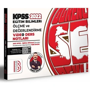 Benim Hocam Yayınları KPSS 2022 Eğitim Bilimleri Ölçme ve Değerlendirme Video Ders Notları