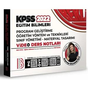 Benim Hocam Yayınları KPSS 2022 Eğitim Bilimleri Program Geliştirme Öğretim Yöntem