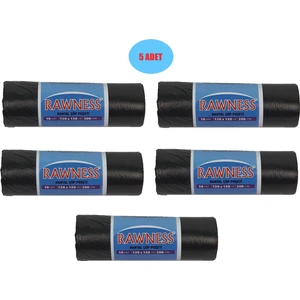120X150 Siyah Hantal Çöp Poşeti 800 gr 10 Lu 5 Rulo