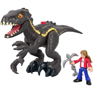 Jurassic World Imaginext Jurassic World Araçlar FMX88 GKL51 Indoraptor ve Maisie