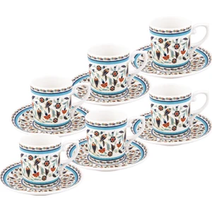 Tulipa 6 Kişilik Kahve Fincan Takımı 80 ml
