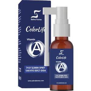 Sahra Farma Colorlife A Vitamini Ve Iyot Içeren Sprey 10 Ml