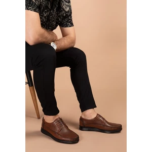 Deri Yazlık Hava Alabilen Klima Taban Erkek Ayakkabı