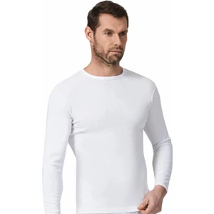 5 Adet Beyaz Renk Ribana Uzun Kollu Fanila