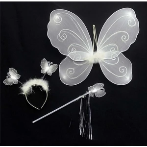 Tahtakale Market Çocuk Boy Kelebek Kanat Seti Kelebek Beyaz