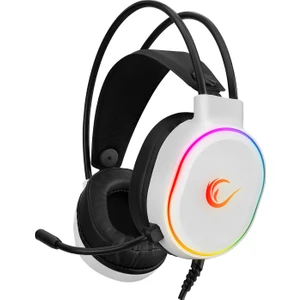 ROGUE Beyaz USB 7.1 Surround RGB Ledli Gaming Oyuncu Mikrofonlu Kulaklık