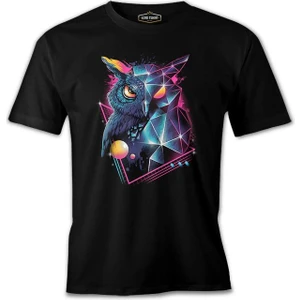 Lordd T-Shirt  Full Turn - Baykuş Siyah Erkek T-Shirt