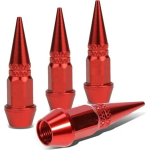 Mm Oto Sivri Sibop Kapağı Mermi Sibop Kapağı 4'lü Kırmızı