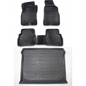 First Oto Fiat Doblo 3D Havuzlu Paspas + Bagaj Havuzu 2010 Sonrası