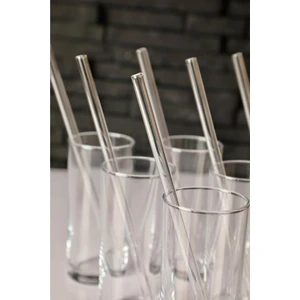 Şeffaf 12'li Cam Düz Pipet Sağlıklı Cam Pipet