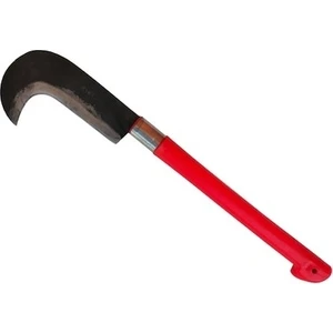 Orak Plastik Saplı Karadeniz Sürmene El Yapımı Dövme Çelik Orak Uzun 55 cm