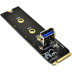 4444 Ngff M2 SSD To USB 3.0 Pci-E 1x 16X Çevirici Dönüştürücü Riser Kart Adaptörü