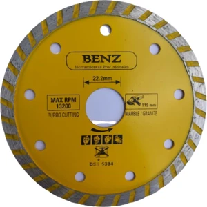 115 mm Turbo Kanal Granit Mermer Beton Tuğla Kesme Diski