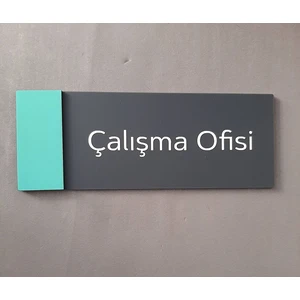 Baby Series Çalışma Ofisi Kapı Isimliği