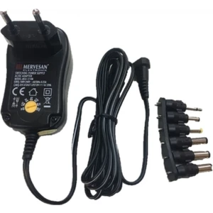 MTU-12KM 3-12V 1A L Jaklı Ayarlı Adaptör
