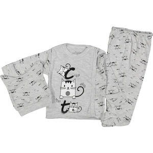 Şaşkın Kedi 3 Parça Unisex Bebek Zıbın Seti 205196