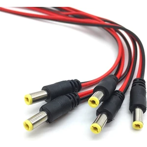 50'li Cctv Güvenlik Kamera 12 Dc Power Jak Jack- Kalın Kesit
