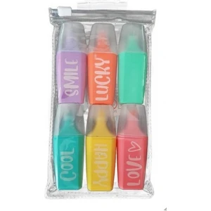 Unick Color  Mini Fosforlu Kalem 6'lı