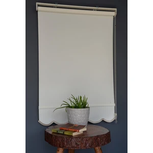 Halim Perdesan Stor Perde PM-101 Ekru Renk Etekli Panama 120 x 260 cm