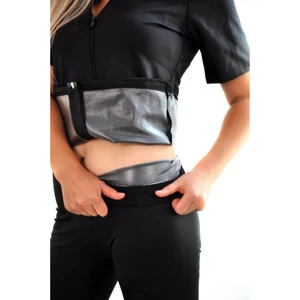 Sweet Sauna Termal Tayt ve Fermuarlı Kısa Kollu Maximum Terleme