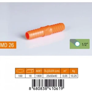 1/2 Hortum Eki Plastik MD26
