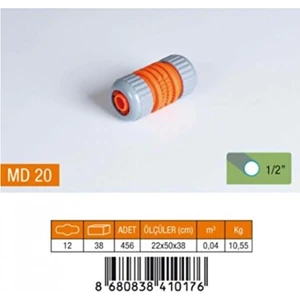 1/2" Lüx Hortum Eki Plastik MD20