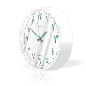 M3 Decorium Beyaz Çerçeve Beyaz Zemin 22CM Arapça Farsça Fosforlu Duvar Sa...