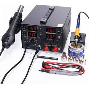 Yıhua 853D 30V 5A Güç Kaynaklı Sıcak Hava Üflemeli Havya Istasyonu