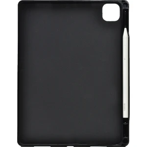 Apple iPad Pro 12.9 2021 5. Nesil Kılıf Kalem Bölmeli Silikon Tablet Kılıfı Esnek Tpu Kapak