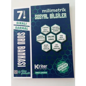 Kriter Yayınları 7.sınıf Sosyal Bilgiler Soru Bankası
