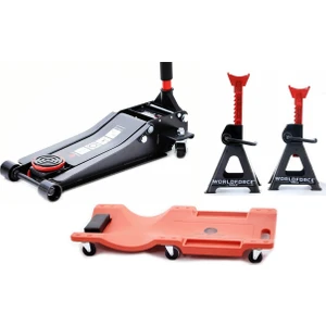 3 Ton Kriko ve 3 Ton Sehpa Seti ve Araç Altı Yatma Tahtası Seti