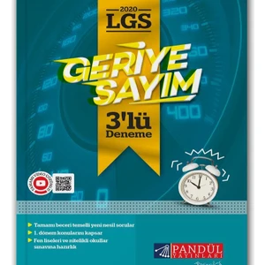 Pandül Geriye Sayım LGS 3'lü Deneme