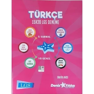Deniz Yıldızı Yayınları Türkçe 15X20 LGS Deneme