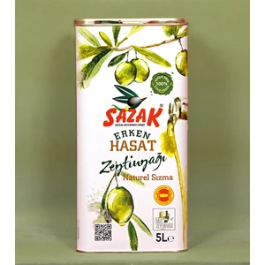 Erken Hasat Soğuk Sıkım Mut Zeytinyağı 5 lt