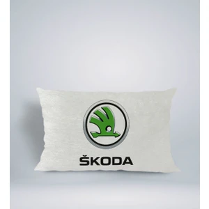 Bk Gift Skoda Tasarımlı Dikdörtgen Araç Koltuk Yastığı-1