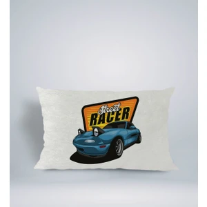 Bk Gift Street Racer Tasarımlı Dikdörtgen Araç Koltuk Yastığı-1