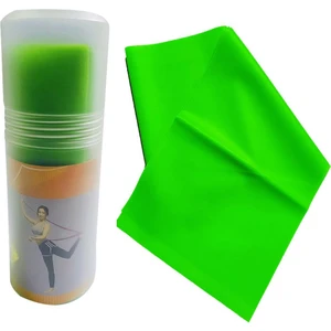 Pilates Bandı Orta Sert 140 x 15 cm Egzersiz Direnç Lastiği Yeşil