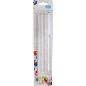 Eminönü Toptancı Doğum Günü Pasta Mumu Pastel 20 cm - 8 Adet  Beyaz