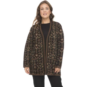 uludağ triko Kilim Hırka / Gümüş