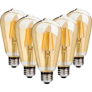 Ucuz Geldi Led Ampul ST64 Armut Ampul Dim Edilebilir Rustik Ampul 4 Watt E27 Duy Gün Işığı 5 Adet