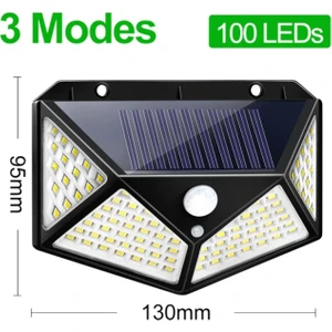 Leyan Creation 100 Led Güneş Işığı Hareket Sensörlü Dış Mekan Solar Lamba Solar Led Işık Su Geçirmez Güneş Işığı Bahçe Dekorasyonu Için Güçlendirilmiş