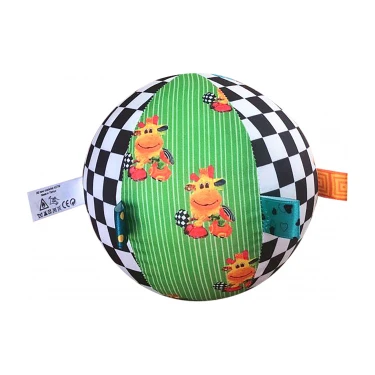 Sozzy Toys Renkli Diş Kaşıyıcı Top 15 cm Eğlenceli Hayvan Figürleri ile Polyester