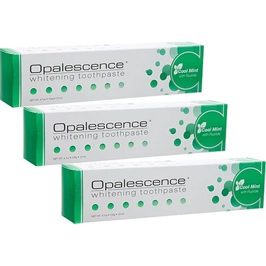 Opalescence Beyazlatıcı Diş Macunu 3x133 gr Florürlü Nane Aromalı Ferah Nefes ve Mine