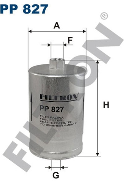 Filtron Yakıt Filtresi Passat 90-05 -A6 WK725 Fıltron PP827
