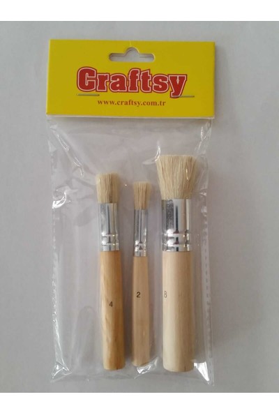 Craftsy Stencil Fırça Seti 3'lü