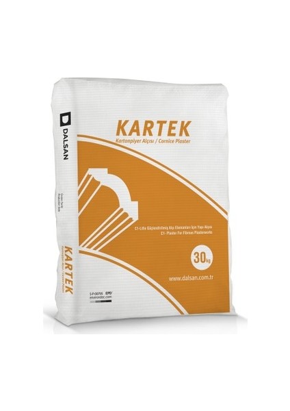 Lafarge Dalsan Kartek Kartonpiyer Alçısı - Hızlı Donan Alçı - Çabuk Donan Alçı 3 Kg.