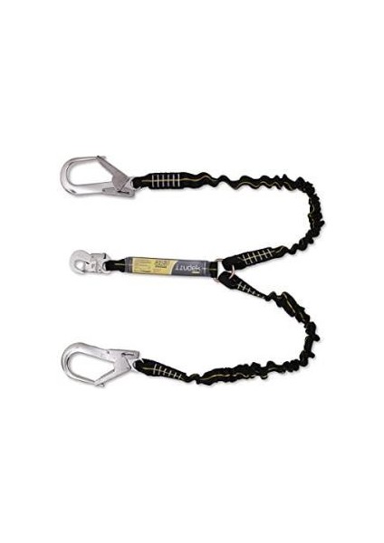 383 /180 60MM Alum.kanca Çift Kol Elastik Lanyard 180CM.