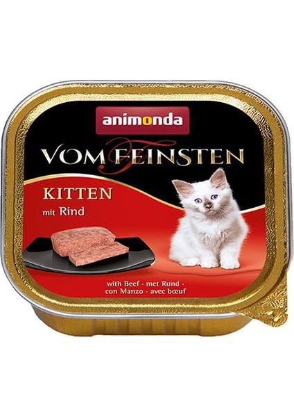 Vom Feinsten Biftekli Yavru Kedi Konservesi 6X100 gr