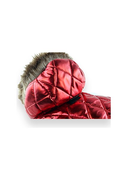 Shiny Kapüşonlu Mont Kırmızı Small modelleri